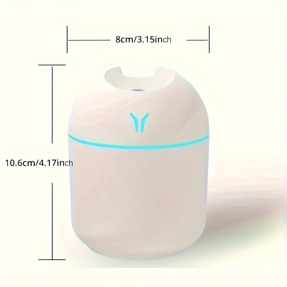 Compact Portable Humidifier and Essential Oil Diffuser for Home and Travel