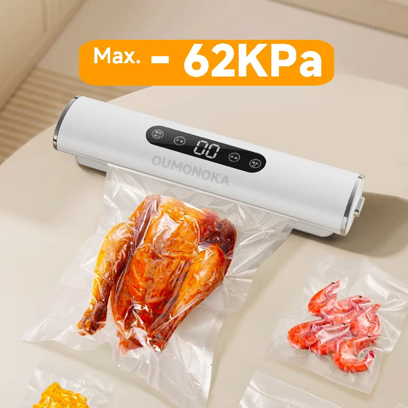 Professional Vacuum Sealer for Food Vacuumor for Products Kitchen Sealing Machine Cuisine Packaging Plastic Bag Sealant