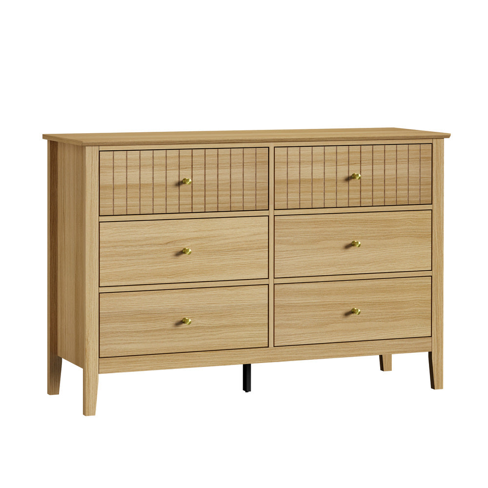 6 Chest of Drawers Dresser - Natural