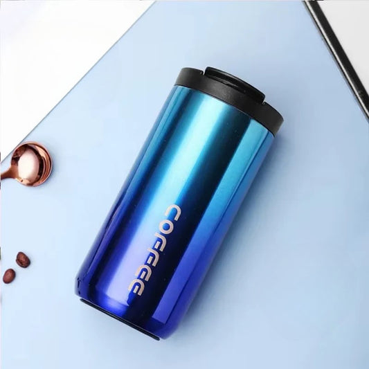 400ML Stainless Steel Coffee Thermos Bottle | Leakproof Travel Mug, Vacuum Insulated Portable Coffee Cup & Flask