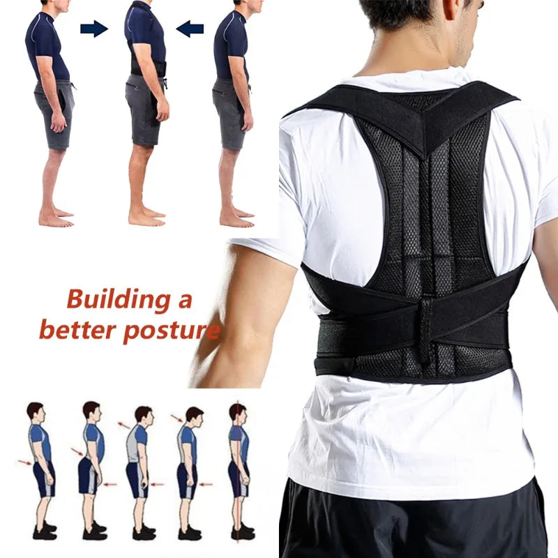 New Back Support Upper Back Posture Corrector Posture Clavicle Support Corrector Back Straight Shoulders Brace Strap Correctpor