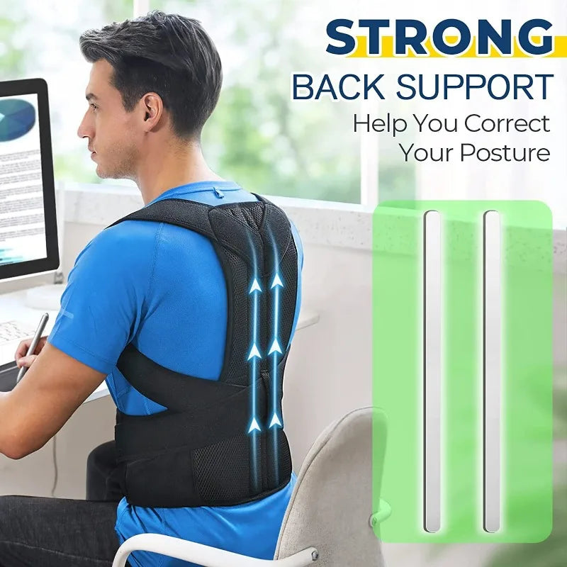 New Back Support Upper Back Posture Corrector Posture Clavicle Support Corrector Back Straight Shoulders Brace Strap Correctpor
