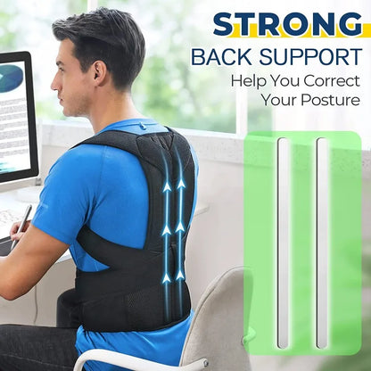 New Back Support Upper Back Posture Corrector Posture Clavicle Support Corrector Back Straight Shoulders Brace Strap Correctpor