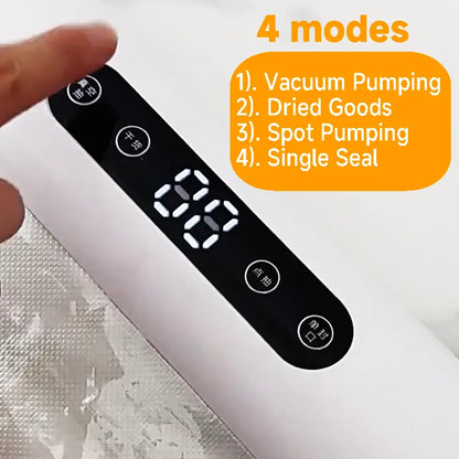 Professional Vacuum Sealer for Food Vacuumor for Products Kitchen Sealing Machine Cuisine Packaging Plastic Bag Sealant