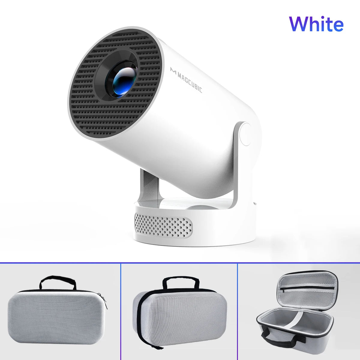 4K HY300 Pro + Projector Built in 5W Speaker 1280*720P Android 11 8000 Lumens Wifi6 BT5.4 Outdoor Portable Projector