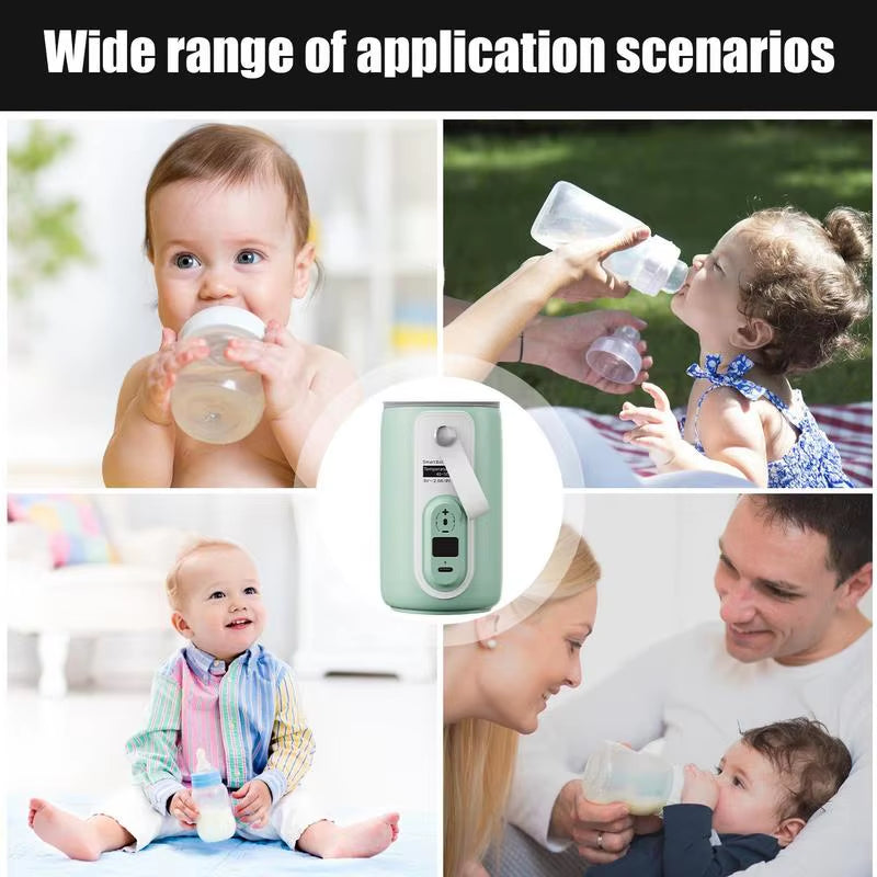 USB Rechargeable Milk Water Warmer Cover Baby Nursing Bottle Heater Safe Insulated Bag for Infant Outdoor Traveling Accessories